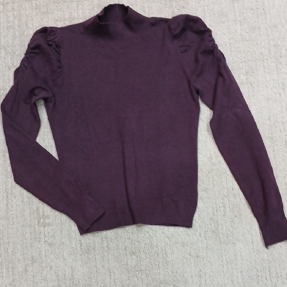 Express Purple Long Sleeve Sweater